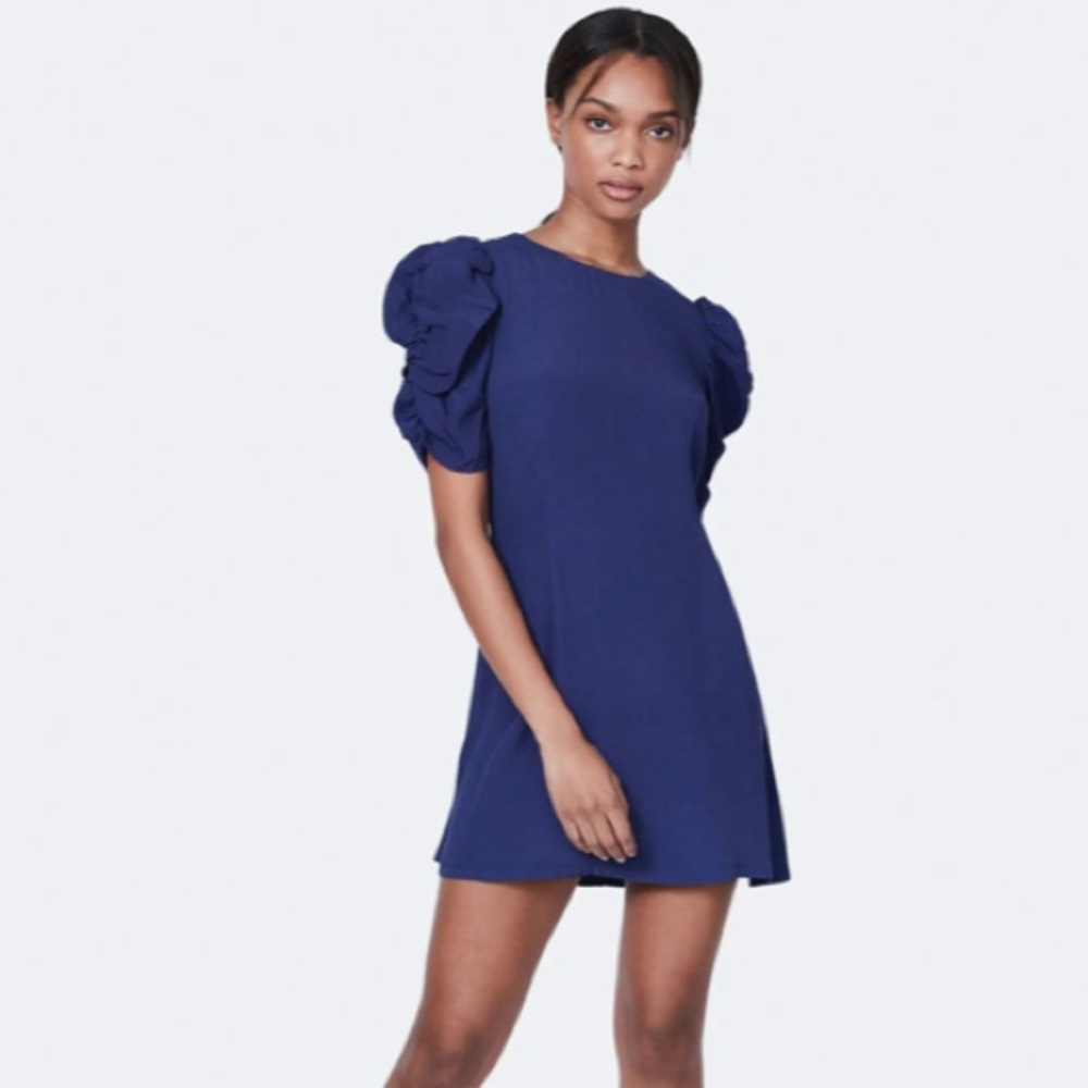Helena Puff Sleeve Mini Dress